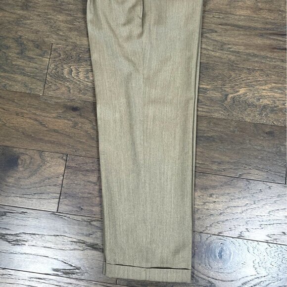 3/$25 Corbin Pleated Men's Slacks Brown 30Wx27L EUC - Picture 4 of 7